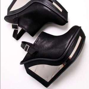 Jeffrey Campbell XMAS mirror heel slingback mule